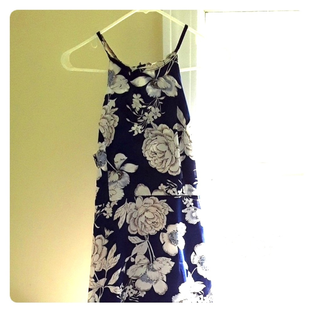 Floral print maxi dress